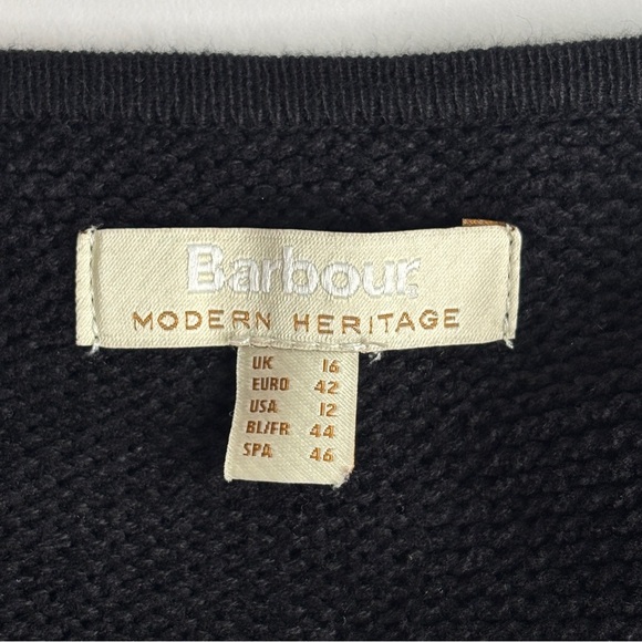 Barbour Modern Heritage | Loretta Knit Blazer Jacket Black | Size 12 - Picture 4 of 7